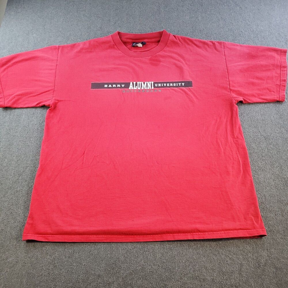 Vintage Barry Alumni University T-Shirt Jansport Men's Size XL Red